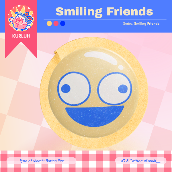 Smiling Friends: Button Pin