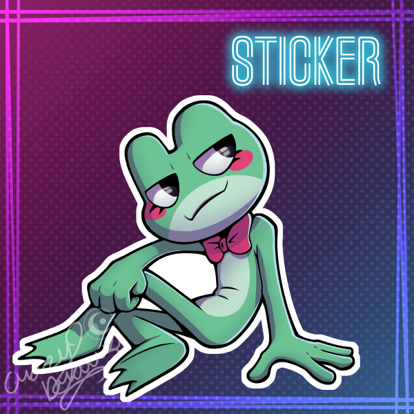 Ribbit Sticker