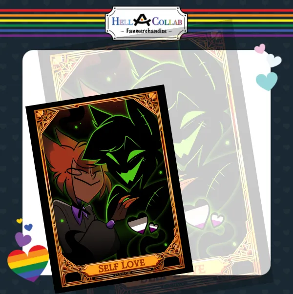Alastor Self Love Card || Hell-a-Collab Pride Collection