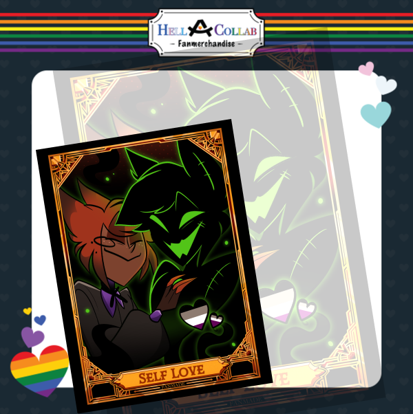Alastor Self Love Card || Hell-a-Collab Pride Collection