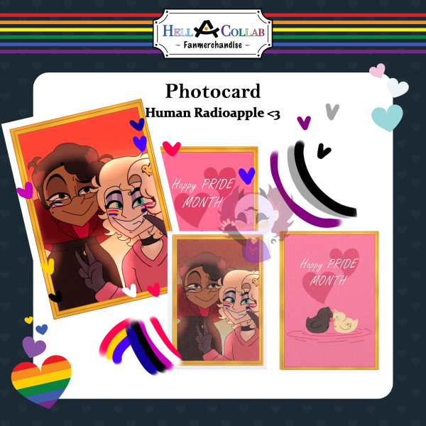 Radioapple Pride month Holographic Photocards Hell-A-Collab