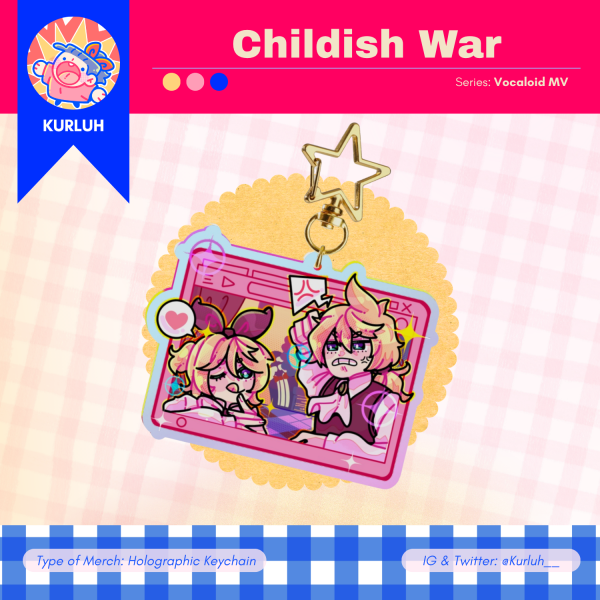 Childish War - Rainbow Acrylic Keychains