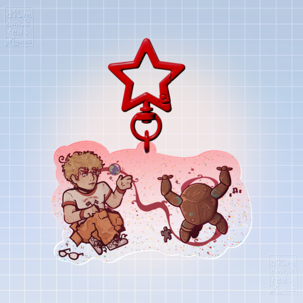 Grace & Rocky - Project Hail Mary GLITTER ACRYLIC KEYCHAIN