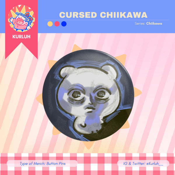 Cursed Chiikawa - Button Pins