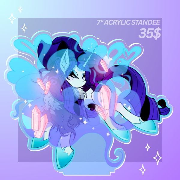 Rarity My Little Pony Friendship is Magic 7" Acrylic Standee