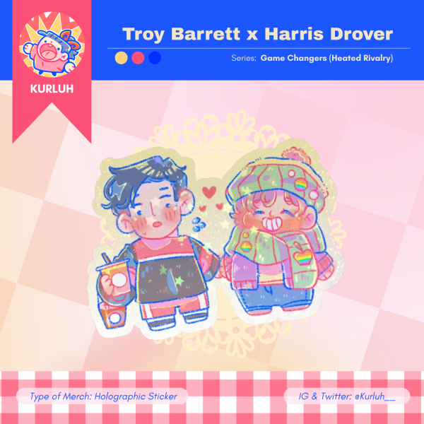 Troy Barrett x Harris Drover - Die Cut Stickers
