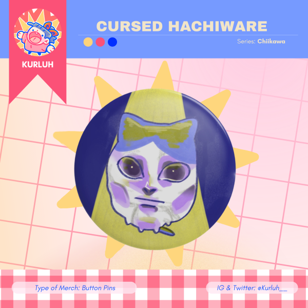 Cursed Hachiware - Button Pins