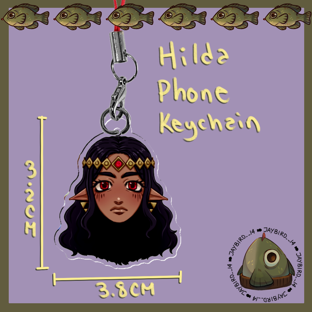 Hilda Acrylic Phone Keychain