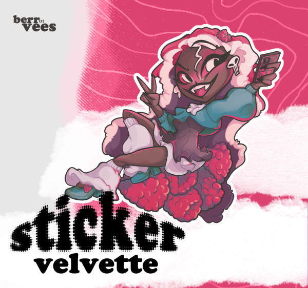 BerrVees Velvette – Die Cut Sticker