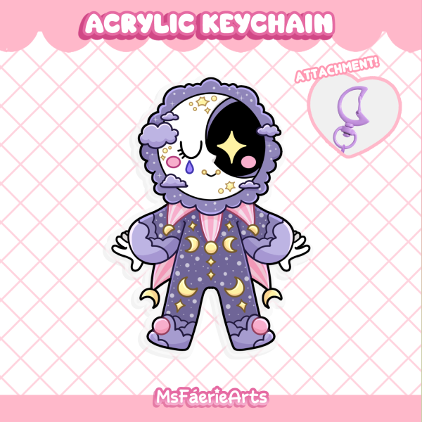 Space Clown Lua - Acrylic Keychains