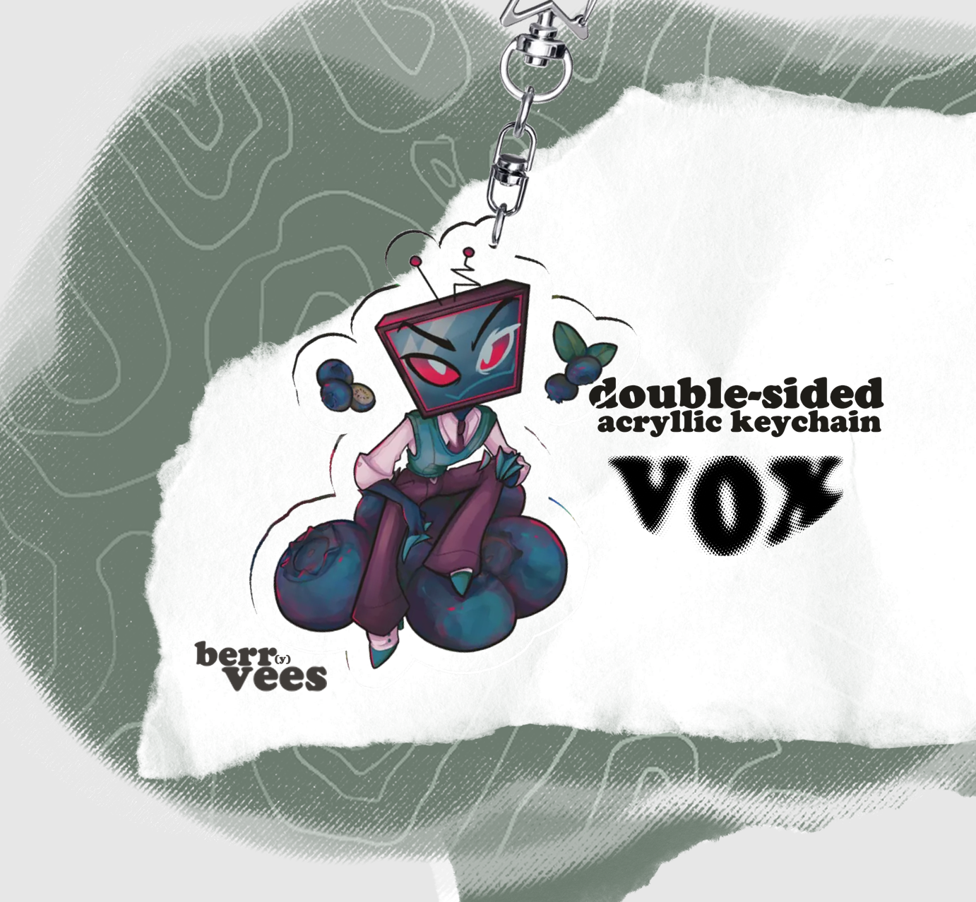BerrVees Acrylic Keychain - Vox