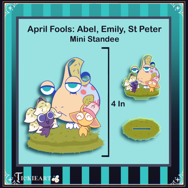 April Fools | Abel, Emily, St. Peter | Mini Standee