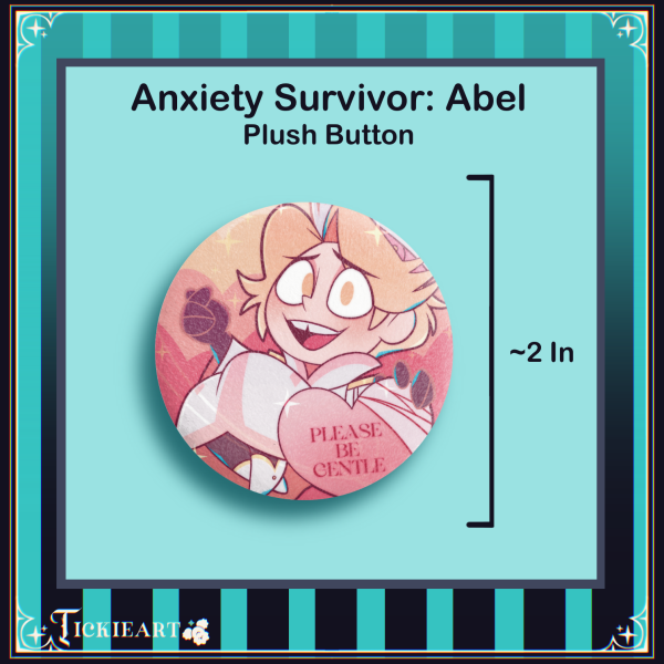 Anxiety Survivor | Abel | Plush Button