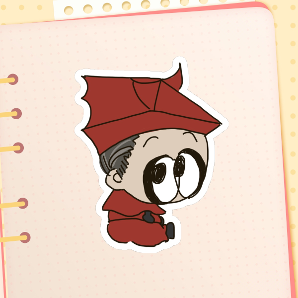 One Popcorn Tall Copia Sticker