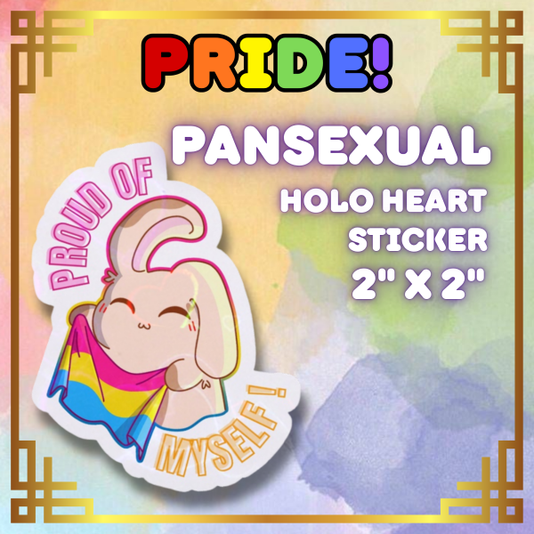 Vanillina Pride Pansexual Die Cut Stickers