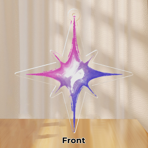 Pride Flag Star Keychain | Bisexual Pride