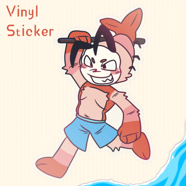 Summer In Gardenview ☆ Shrimpo Vinyl Sticker!