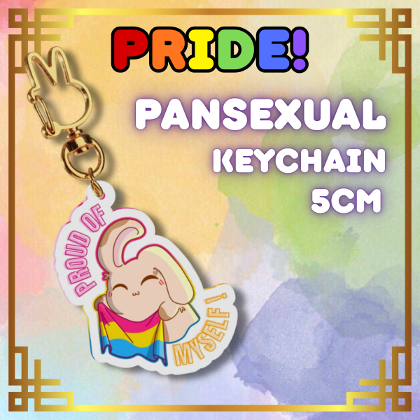 Vanillina Pride Pansexual Clear Acrylic Keychains