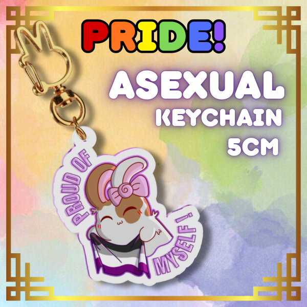 Torronella Pride Asexual Clear Acrylic Keychains