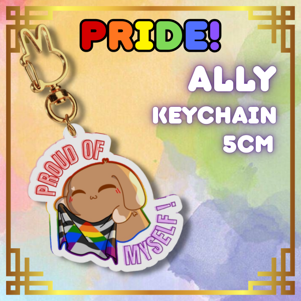Nocciolotto Pride Ally Clear Acrylic Keychains