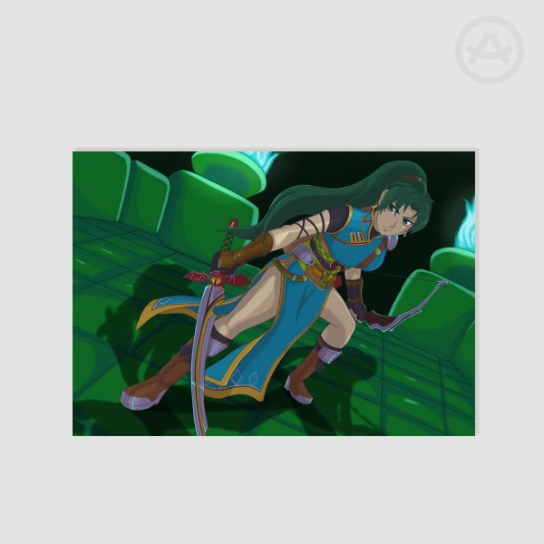 Dancing Blade Lord Lyn | 11.7''x16.5'' Art Print