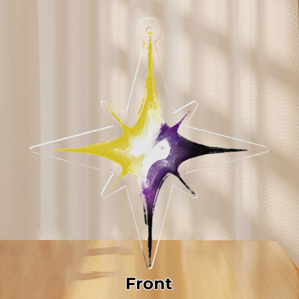 Pride Flag Star Keychain | Nonbinary Pride