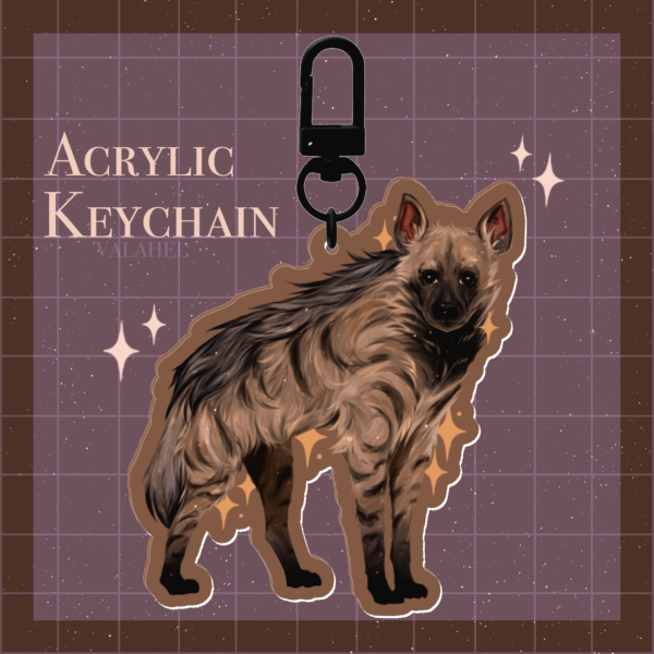 Striped Hyena | Acrylic Keychain