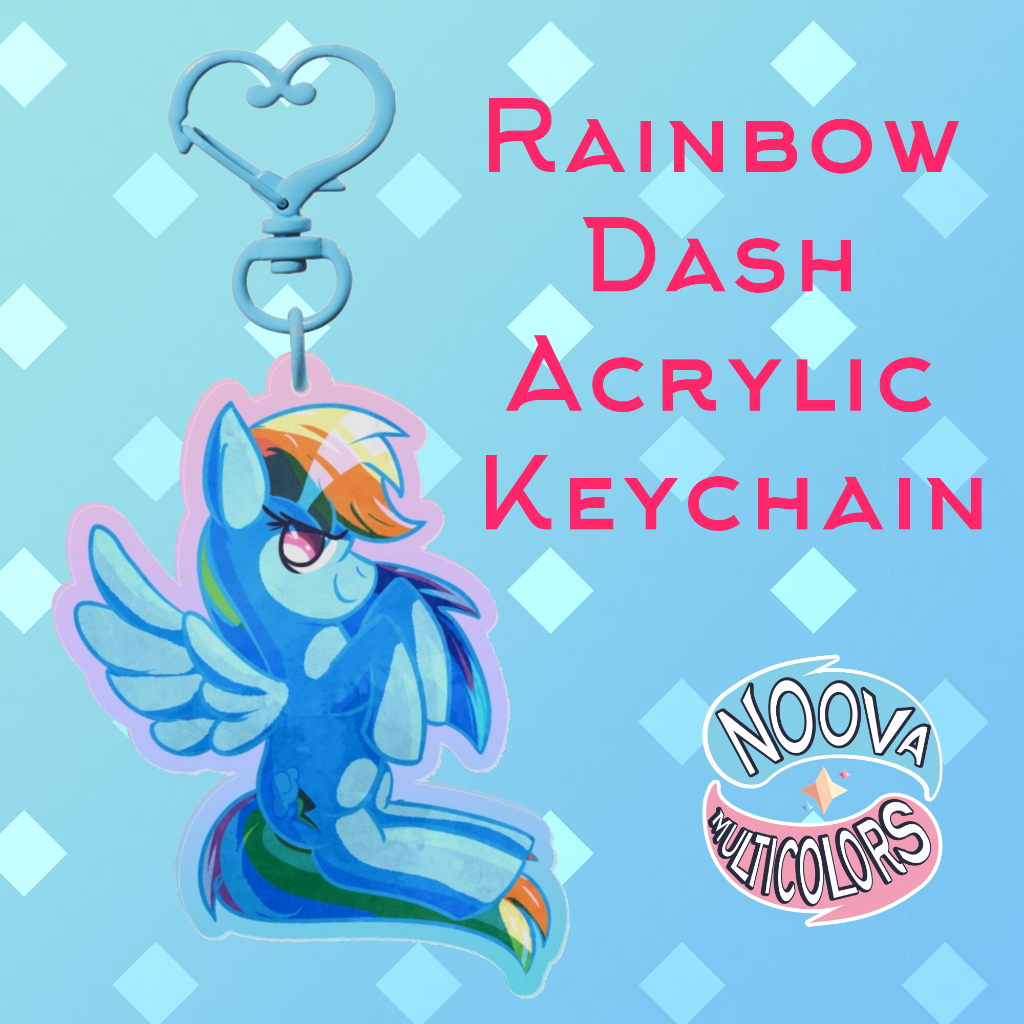 Rainbow Dash Acrylic Keychain