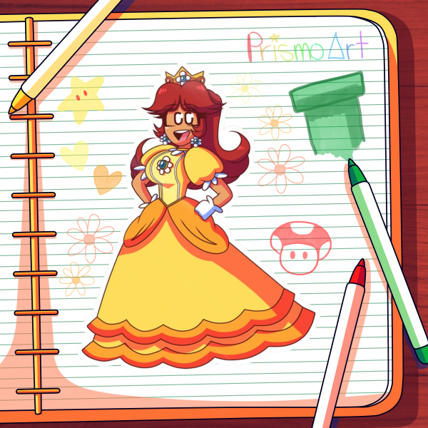 Super Mario Bros - Princess Daisy Sticker