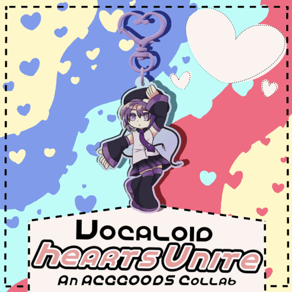 Uta Utane (Defoko) Vocaloid Heart Pose (Collab) Acrylic keychain