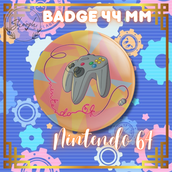 Nintendo 64 Round Badges (Button Pins)