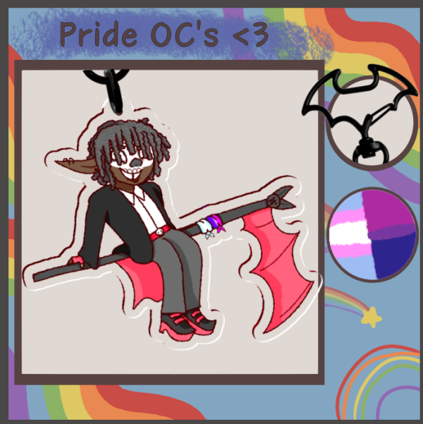 Locust pride keychain