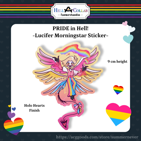Lucifer Morningstar – Sticker – Hellacollab The Pride Collection || AppleMedia RadioApple StaticApple