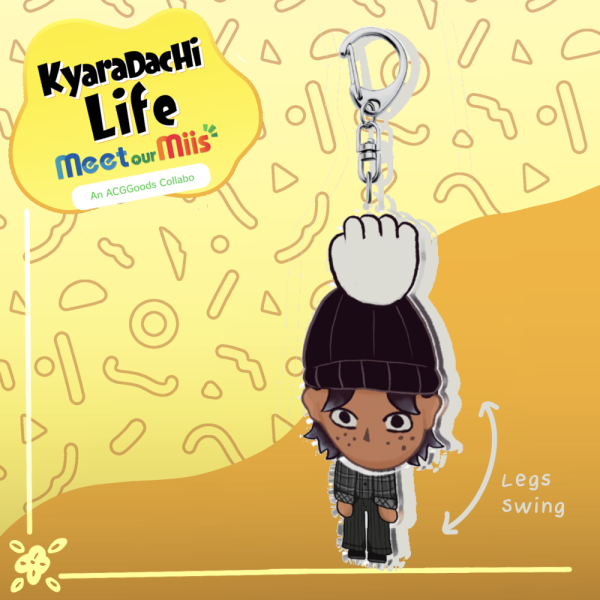 Viktor (OC) Mii Pick Up Swinging Acrylic Keychain