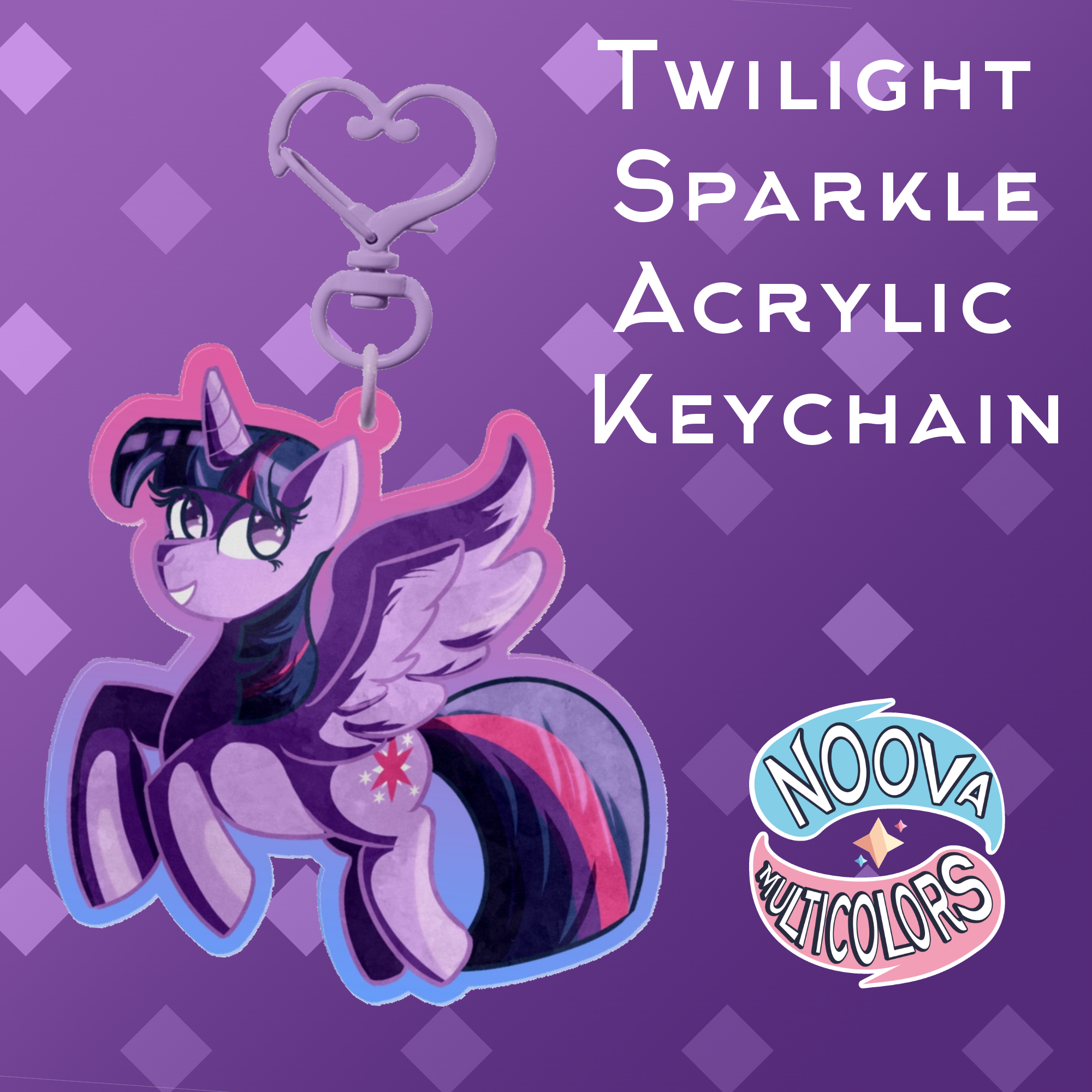 Twilight Sparkle Acrylic Keychain