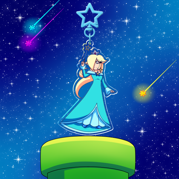 Super Mario Bros - Princess Rosalina 2 Keychain