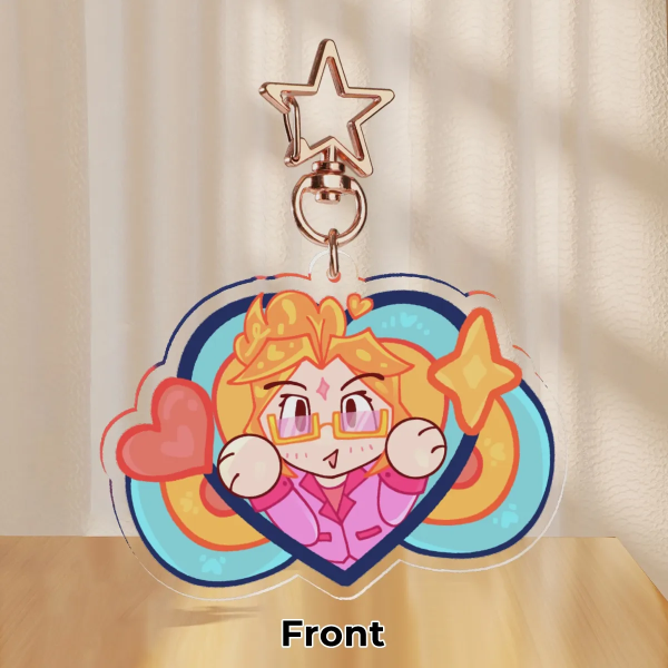 Katie B (QSMP 2) Heart Keychain