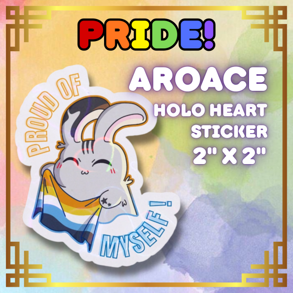 Shoosh Pride Aroace Die Cut Stickers