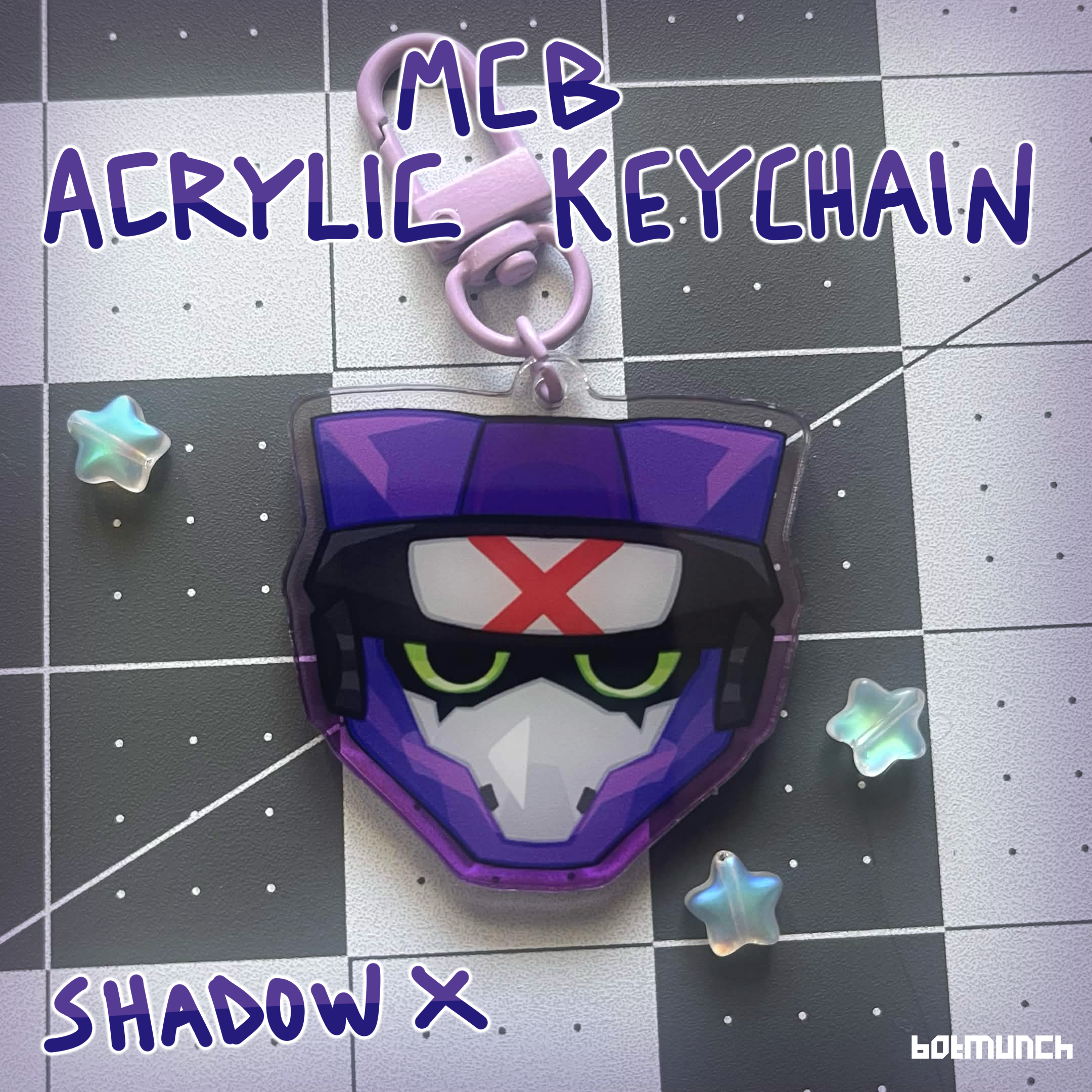 [MCB] Shadow X - Colored Acrylic Keychain