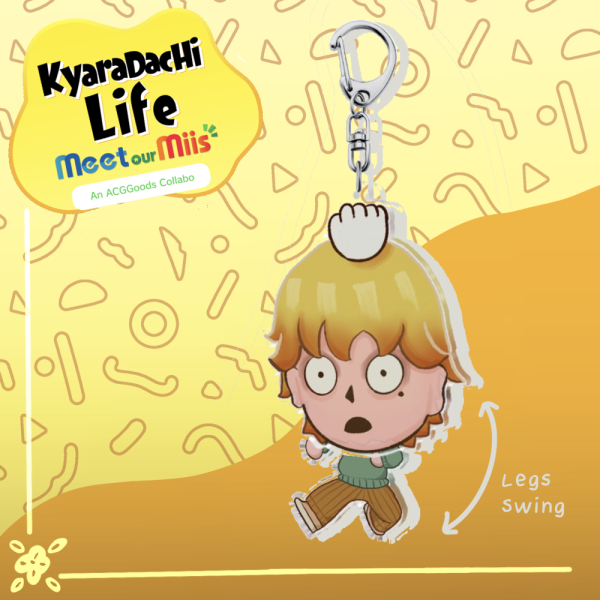 Teo (OC) Mii Pick Up Swinging Acrylic Keychain