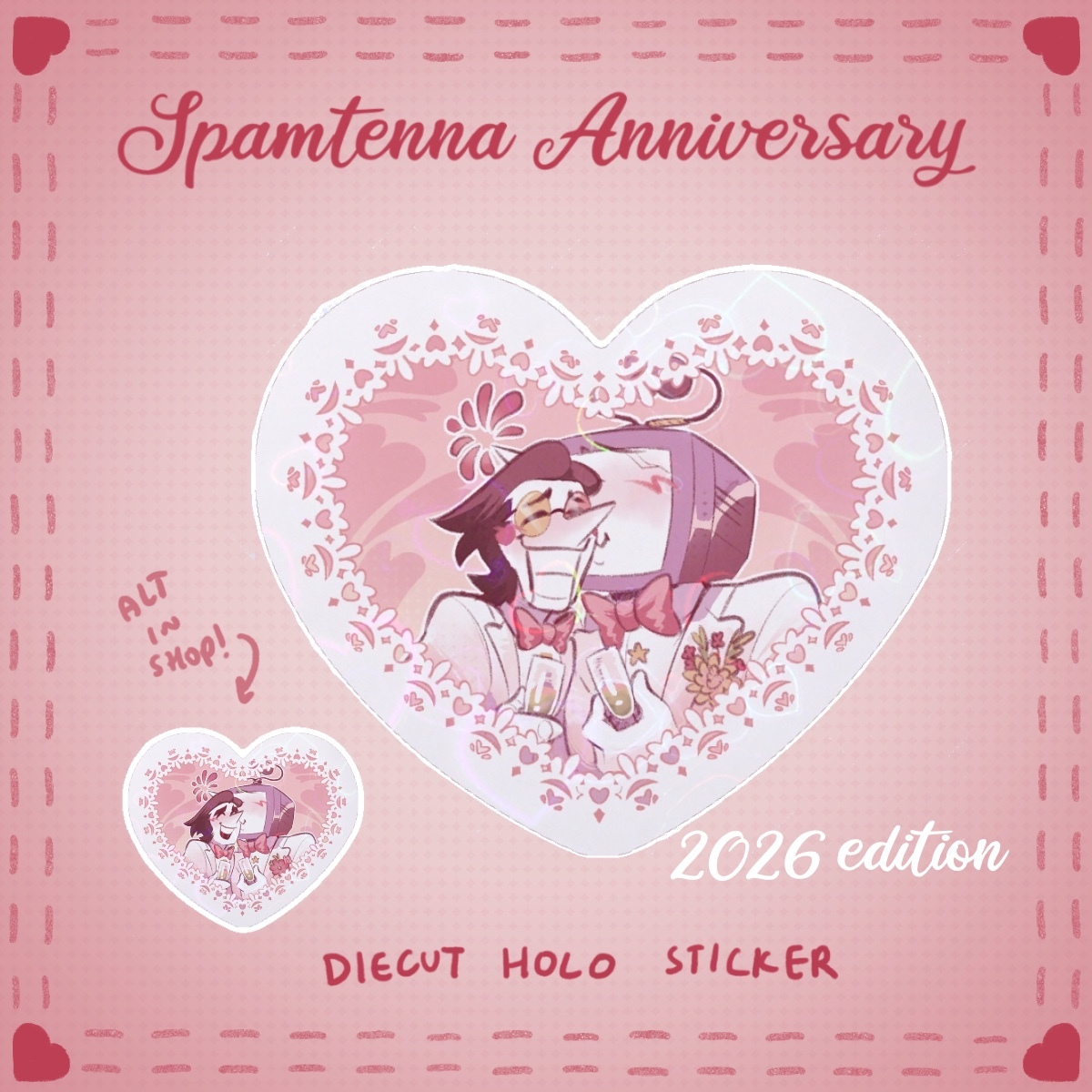 Spamtenna Anniversary Sticker (CH3+)