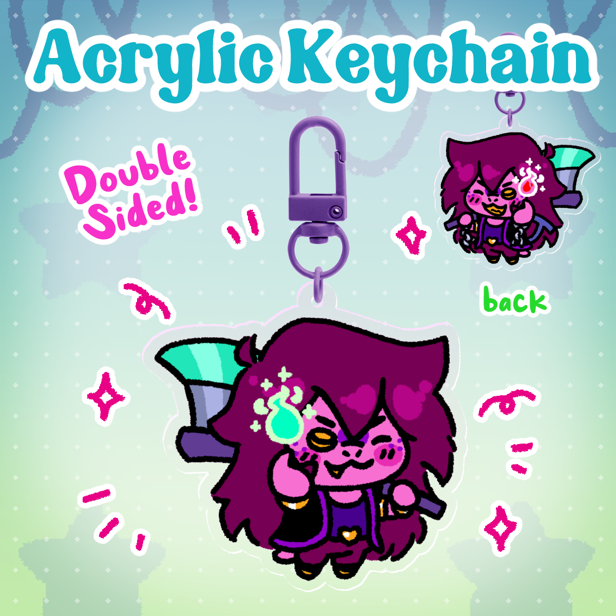 Susie Acrylic Keychain - [Deltarune]