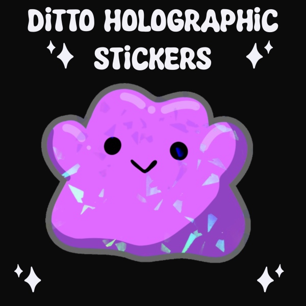 Ditto Clear PET Vinyl Die Cut Stickers