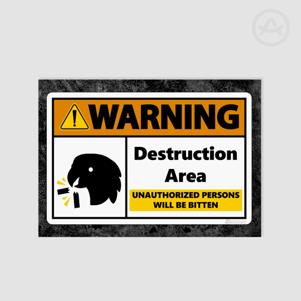 Parrot "Destruction Area" Poster Print