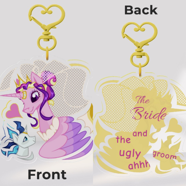 Beautiful Bride and Ugly Groom charm