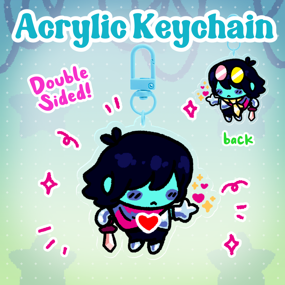 Kris Dreemurr Acrylic Keychain - [Deltarune]