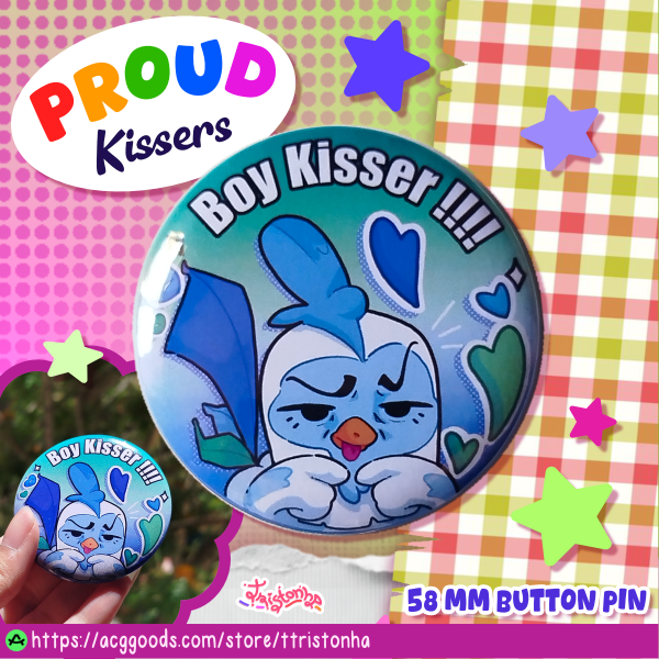 Boy Kisser | Proud Kissers Button Pins