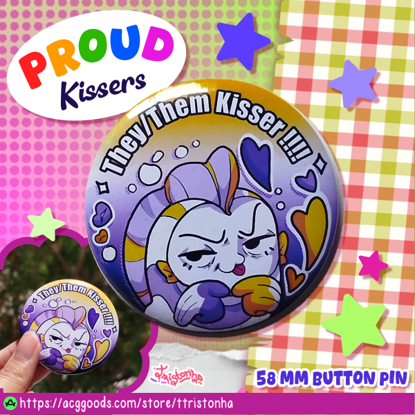 They/Them Kisser | Proud Kissers Button Pins