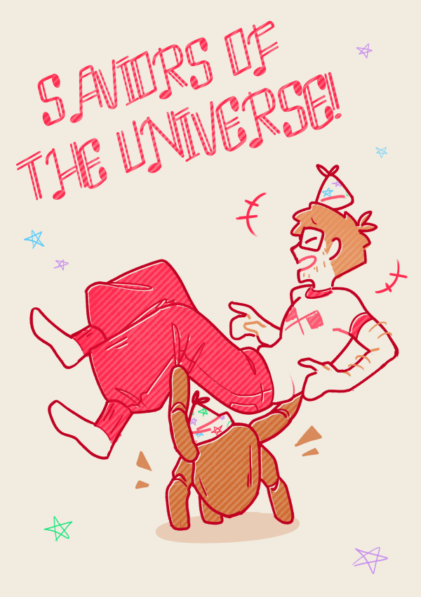 Saviors of the universe Postcard