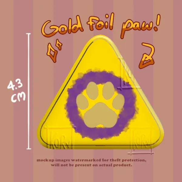 intersex paw pin